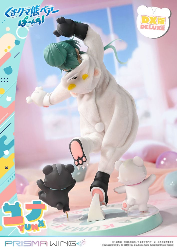Kuma Kuma Kuma Bear Punch! Prisma Wing PVC Statue 1/7 Yuna Deluxe Version 28 cm Scalefiguren Yokina