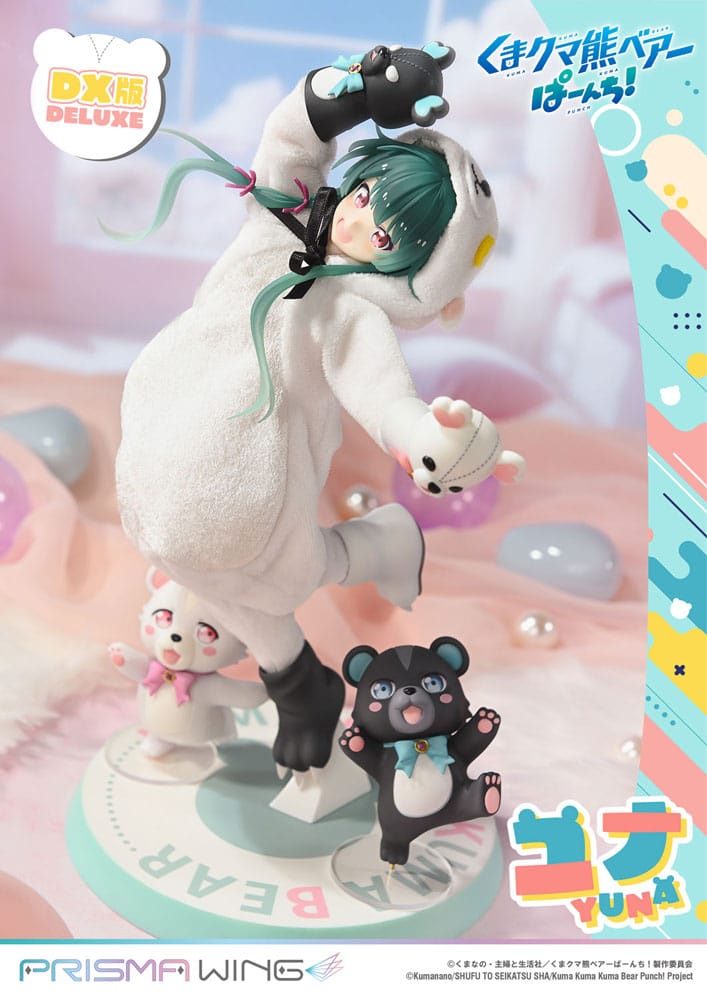 Kuma Kuma Kuma Bear Punch! Prisma Wing PVC Statue 1/7 Yuna Deluxe Version 28 cm Scalefiguren Yokina