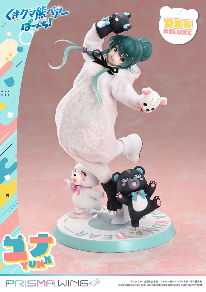 Kuma Kuma Kuma Bear Punch! Prisma Wing PVC Statue 1/7 Yuna Deluxe Version 28 cm Scalefiguren Yokina