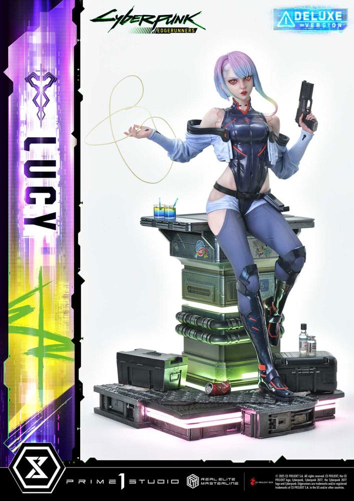 Cyberpunk: Edgerunners Real Elite Masterline Series Statue 1/4 Lucy Deluxe Version 50 cm Scalefiguren Yokina