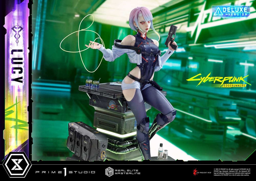 Cyberpunk: Edgerunners Real Elite Masterline Series Statue 1/4 Lucy Deluxe Version 50 cm Scalefiguren Yokina