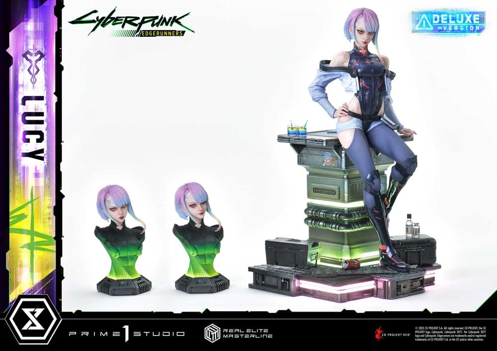 Cyberpunk: Edgerunners Real Elite Masterline Series Statue 1/4 Lucy Deluxe Version 50 cm Scalefiguren Yokina