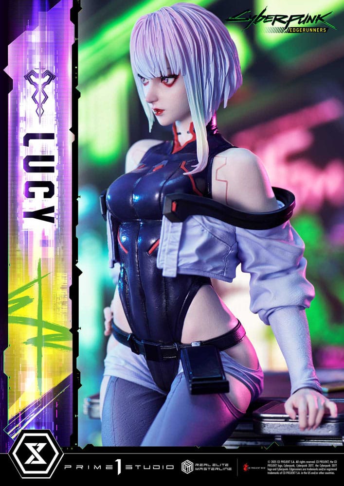 Cyberpunk: Edgerunners Real Elite Masterline Series Statue 1/4 Lucy Deluxe Version 50 cm Scalefiguren Yokina