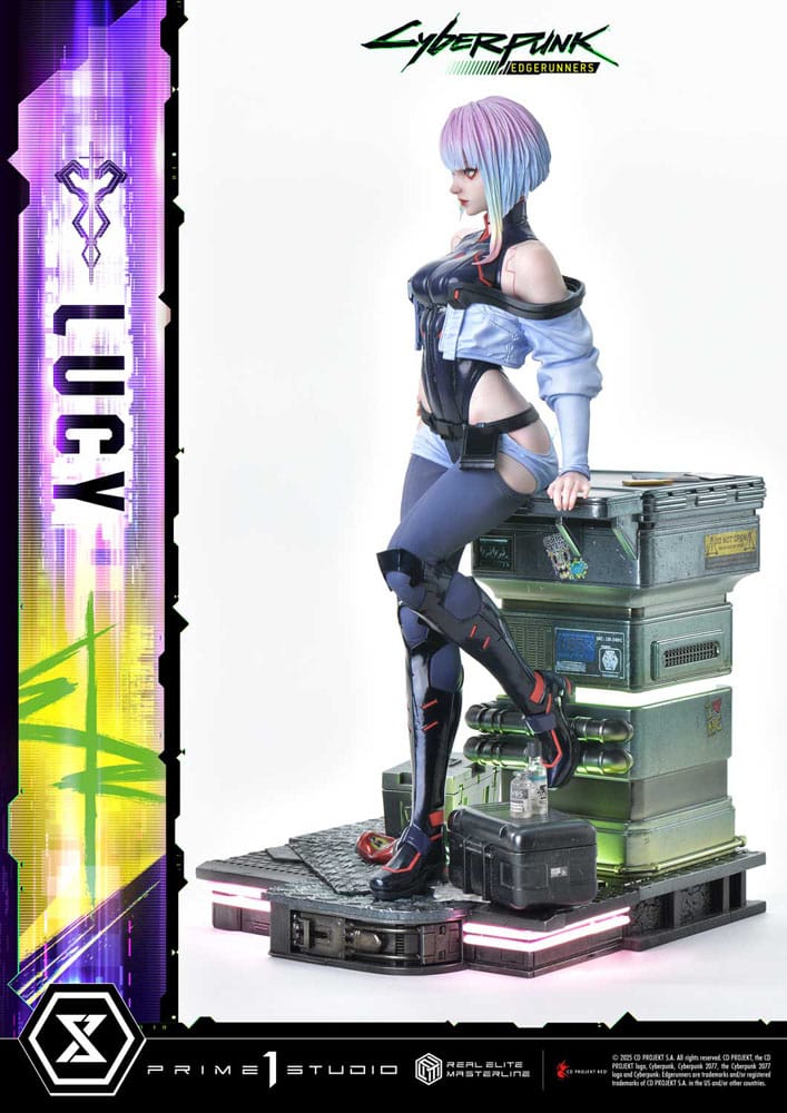Cyberpunk: Edgerunners Real Elite Masterline Series Statue 1/4 Lucy Deluxe Version 50 cm Scalefiguren Yokina
