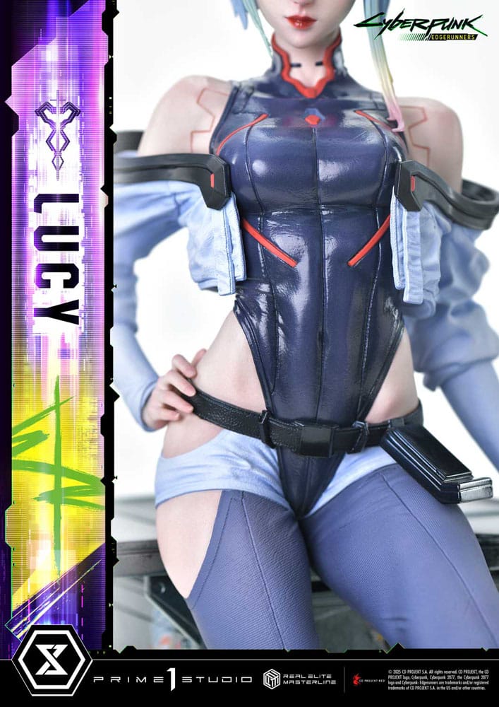 Cyberpunk: Edgerunners Real Elite Masterline Series Statue 1/4 Lucy Deluxe Version 50 cm Scalefiguren Yokina