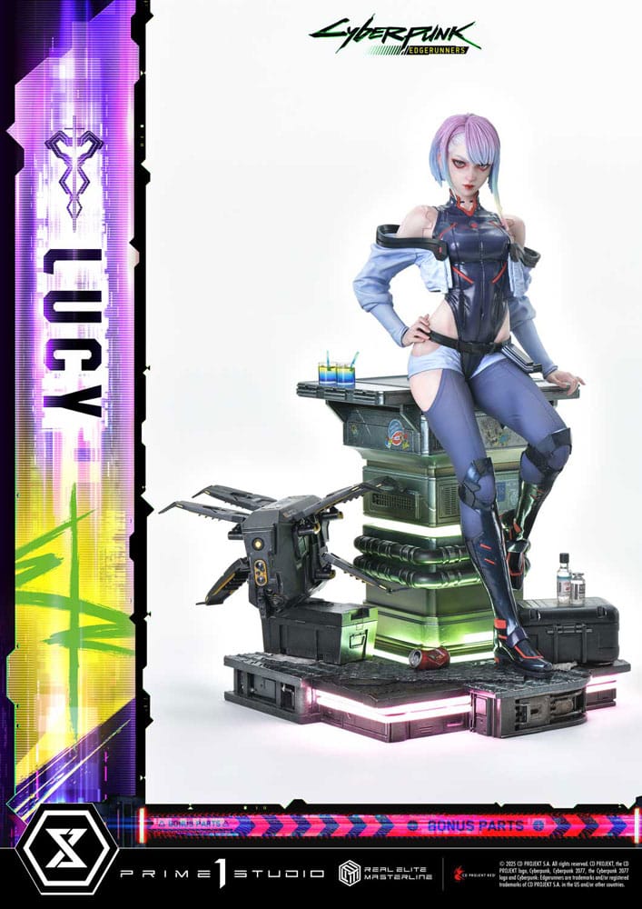 Cyberpunk: Edgerunners Real Elite Masterline Series Statue 1/4 Lucy Deluxe Bonus Version 50 cm Scalefiguren Yokina