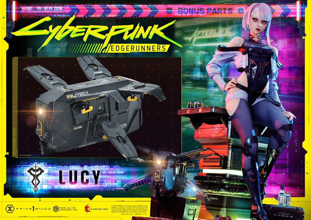 Cyberpunk: Edgerunners Real Elite Masterline Series Statue 1/4 Lucy Deluxe Bonus Version 50 cm