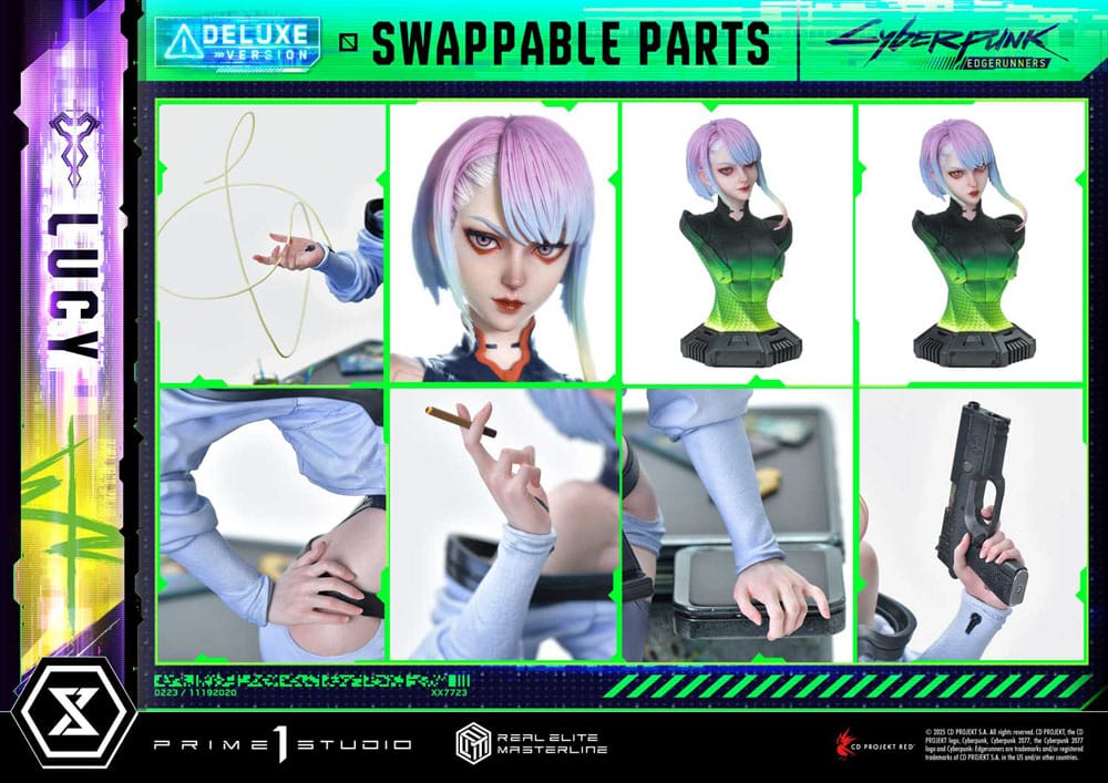 Cyberpunk: Edgerunners Real Elite Masterline Series Statue 1/4 Lucy Deluxe Bonus Version 50 cm Scalefiguren Yokina