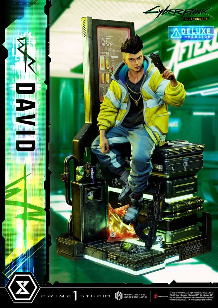 Cyberpunk: Edgerunners Real Elite Masterline Series Statue 1/4 David Deluxe Bonus Version 58 cm Scalefiguren Yokina