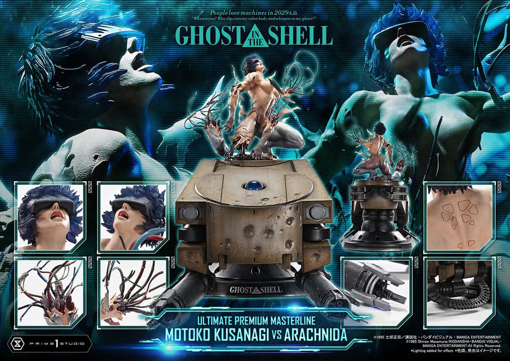Ghost in the Shell Ultimate Premium Masterline Series Statue 1/4 Motoko Kusanagi vs Arachnida 68 cm Scalefiguren Yokina