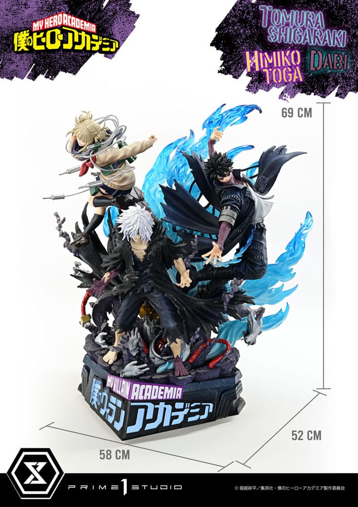 My Hero Academia Statue Ultimate Premium Masterline Tomura Tomura Shigaraki, Dabi & Himiko Toga Deluxe Bonus Version 69 cm Prizefiguren Yokina