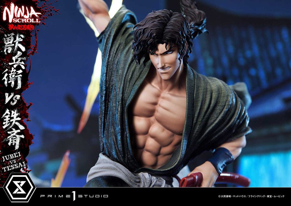 Ninja Scroll Ultimate Premium Masterline Series Statue 1/4 Jubei Versus Tessai 101 cm Scalefiguren Yokina