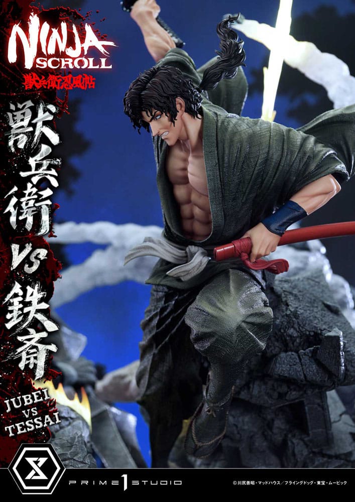 Ninja Scroll Ultimate Premium Masterline Series Statue 1/4 Jubei Versus Tessai 101 cm Scalefiguren Yokina
