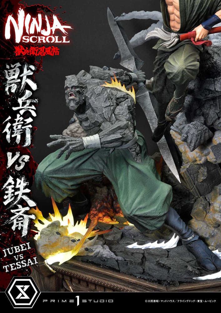 Ninja Scroll Ultimate Premium Masterline Series Statue 1/4 Jubei Versus Tessai 101 cm Scalefiguren Yokina