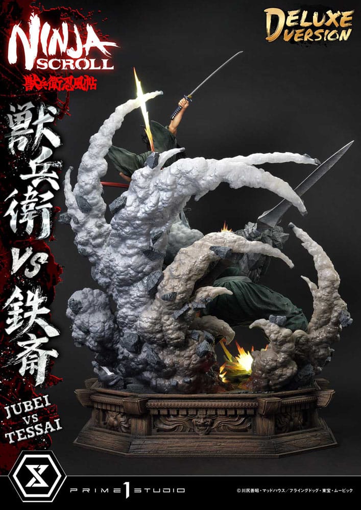 Ninja Scroll Ultimate Premium Masterline Series Statue 1/4 Jubei Versus Tessai Deluxe Version 101 cm Scalefiguren Yokina
