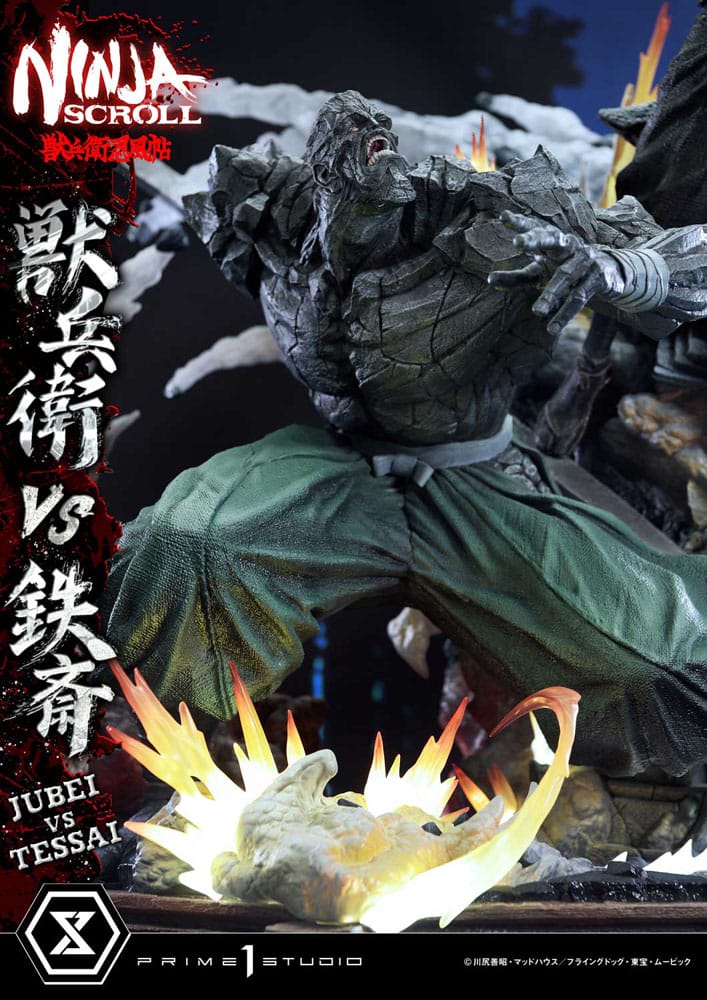 Ninja Scroll Ultimate Premium Masterline Series Statue 1/4 Jubei Versus Tessai Deluxe Version 101 cm Scalefiguren Yokina