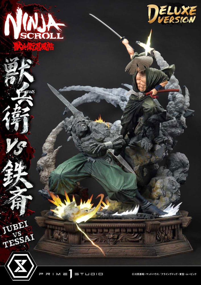 Ninja Scroll Ultimate Premium Masterline Series Statue 1/4 Jubei Versus Tessai Deluxe Bonus Version 101 cm Scalefiguren Yokina