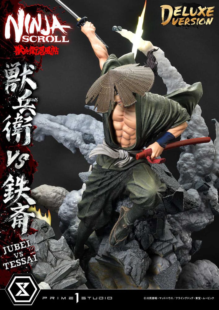 Ninja Scroll Ultimate Premium Masterline Series Statue 1/4 Jubei Versus Tessai Deluxe Bonus Version 101 cm Scalefiguren Yokina