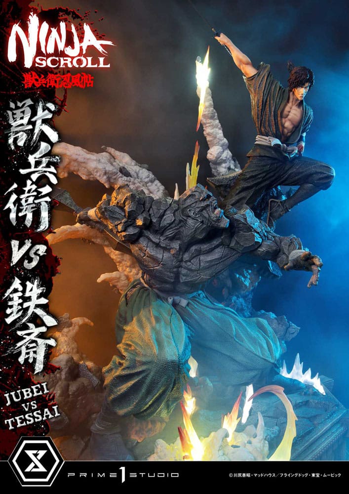 Ninja Scroll Ultimate Premium Masterline Series Statue 1/4 Jubei Versus Tessai Deluxe Bonus Version 101 cm Scalefiguren Yokina