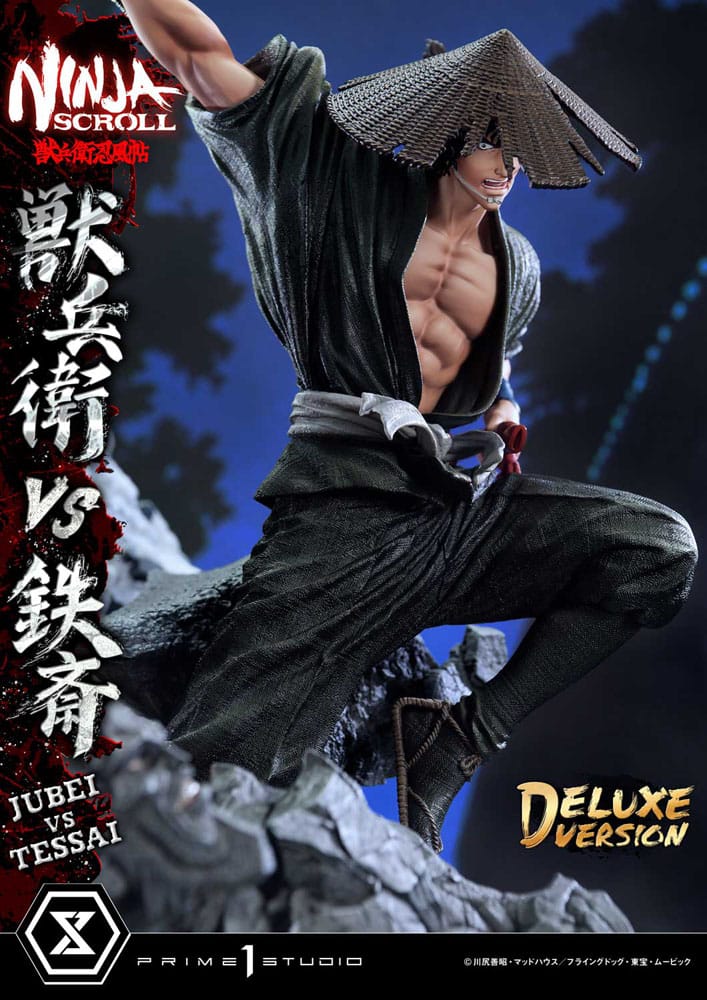 Ninja Scroll Ultimate Premium Masterline Series Statue 1/4 Jubei Versus Tessai Deluxe Bonus Version 101 cm Scalefiguren Yokina