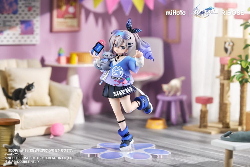 Honkai: Star Rail Rise Up Little Cat Series PVC Statue Silver Wolf Ver. 19 cm Prizefiguren Yokina