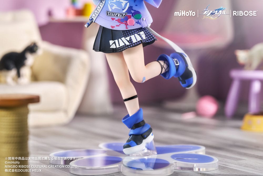 Honkai: Star Rail Rise Up Little Cat Series PVC Statue Silver Wolf Ver. 19 cm Prizefiguren Yokina