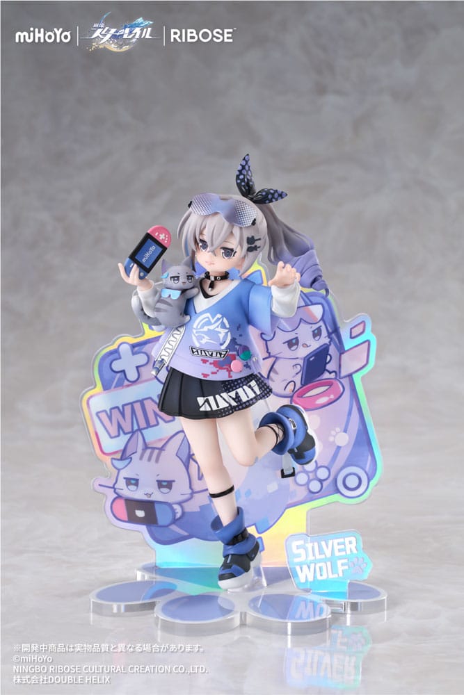 Honkai: Star Rail Rise Up Little Cat Series PVC Statue Silver Wolf Ver. 19 cm Prizefiguren Yokina