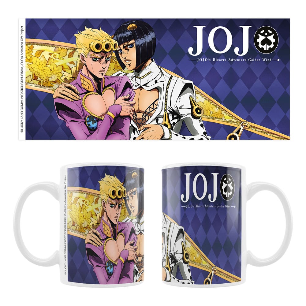 JoJo's Bizarre Adventure Part 5: Golden Wind Keramiktasse Giorno & Bruno Tasse Yokina
