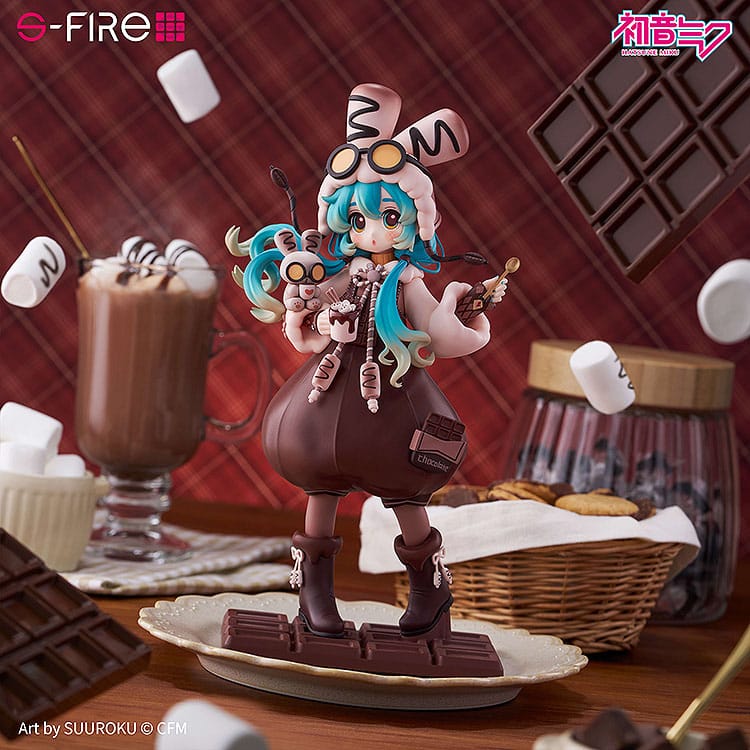 Character Vocal Series 01: Hatsune Miku PVC Statue Hatsune Miku Marshmallow Hot Cocoa 22 cm Prizefiguren Yokina