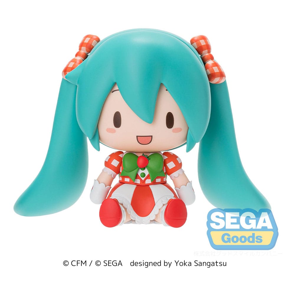 Character Vocal Series 01: Hatsune Miku Fuwa Petit Chibi Figur Hatsune Miku x Love and Berry Dress Up and Dance! Lovely Strawberry 8 cm Minifiguren Yokina