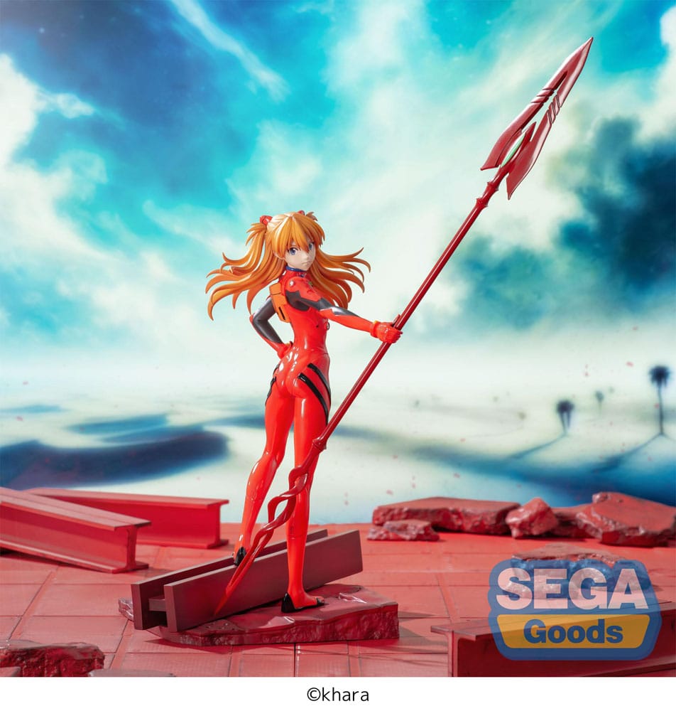 Evangelion: 3.0+1.0 Thrice Upon a Time Luminasta PVC Statue Asuka Shikinami Langley x Spear of Longinus 20 cm Prizefiguren Yokina