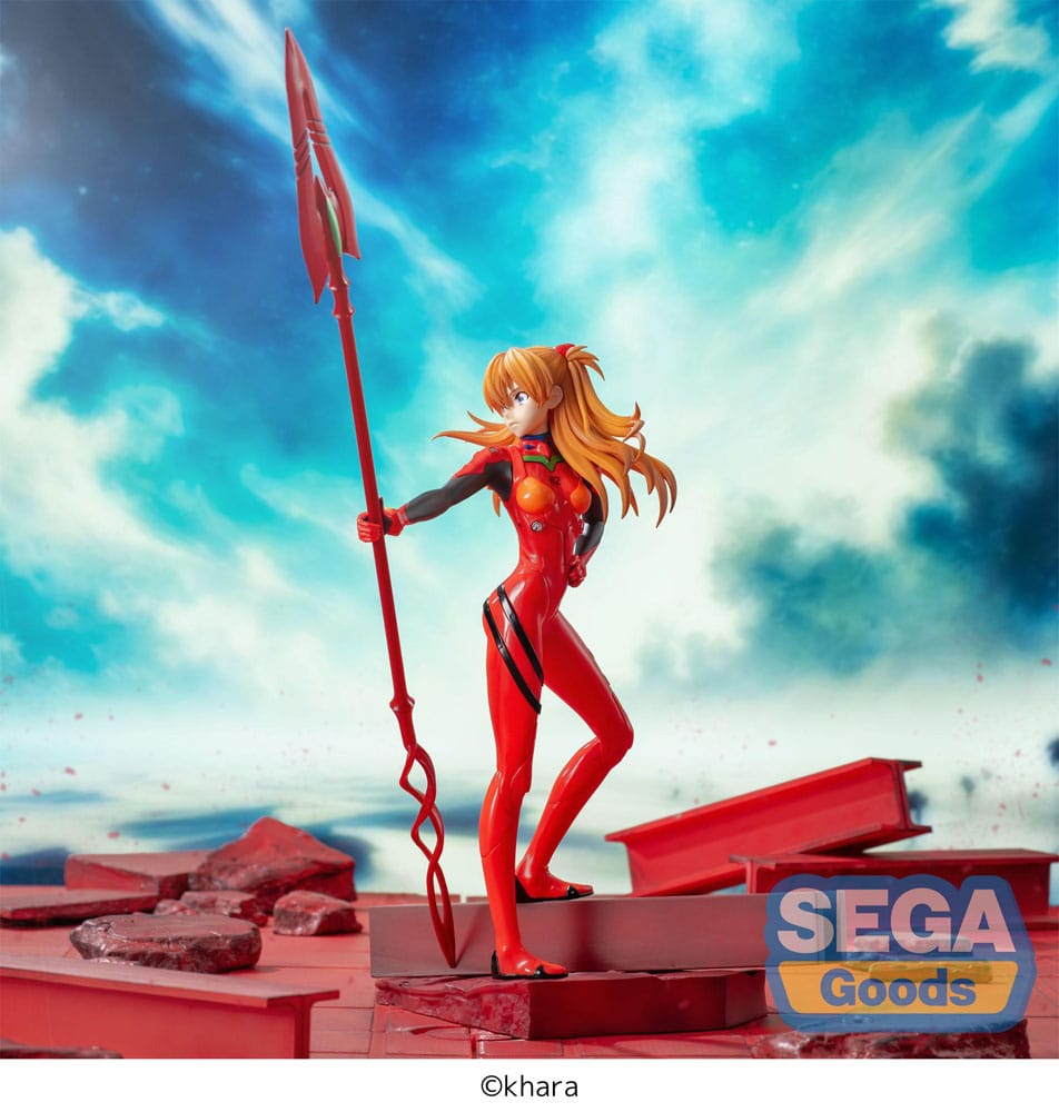 Evangelion: 3.0+1.0 Thrice Upon a Time Luminasta PVC Statue Asuka Shikinami Langley x Spear of Longinus 20 cm Prizefiguren Yokina