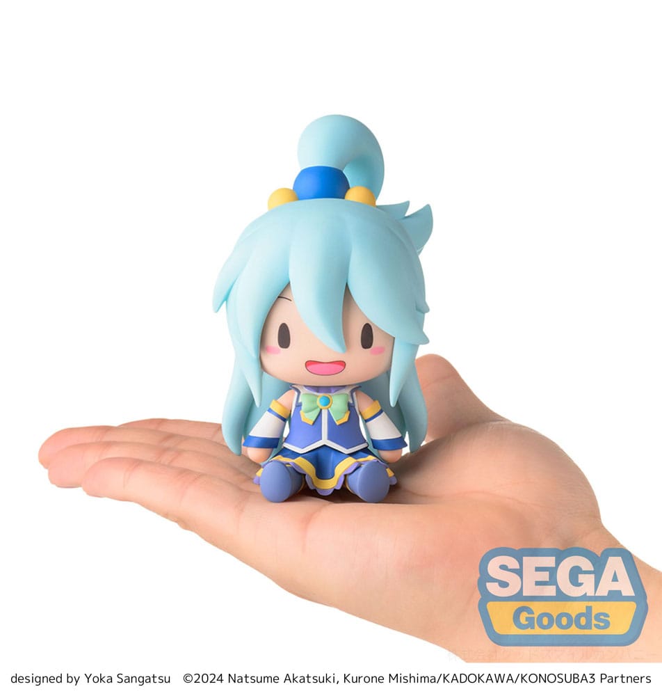 Konosuba God´s blessing on this wonderful world! 3 Fuwa Petit Chibi Figur Aqua 10 cm Minifiguren Yokina