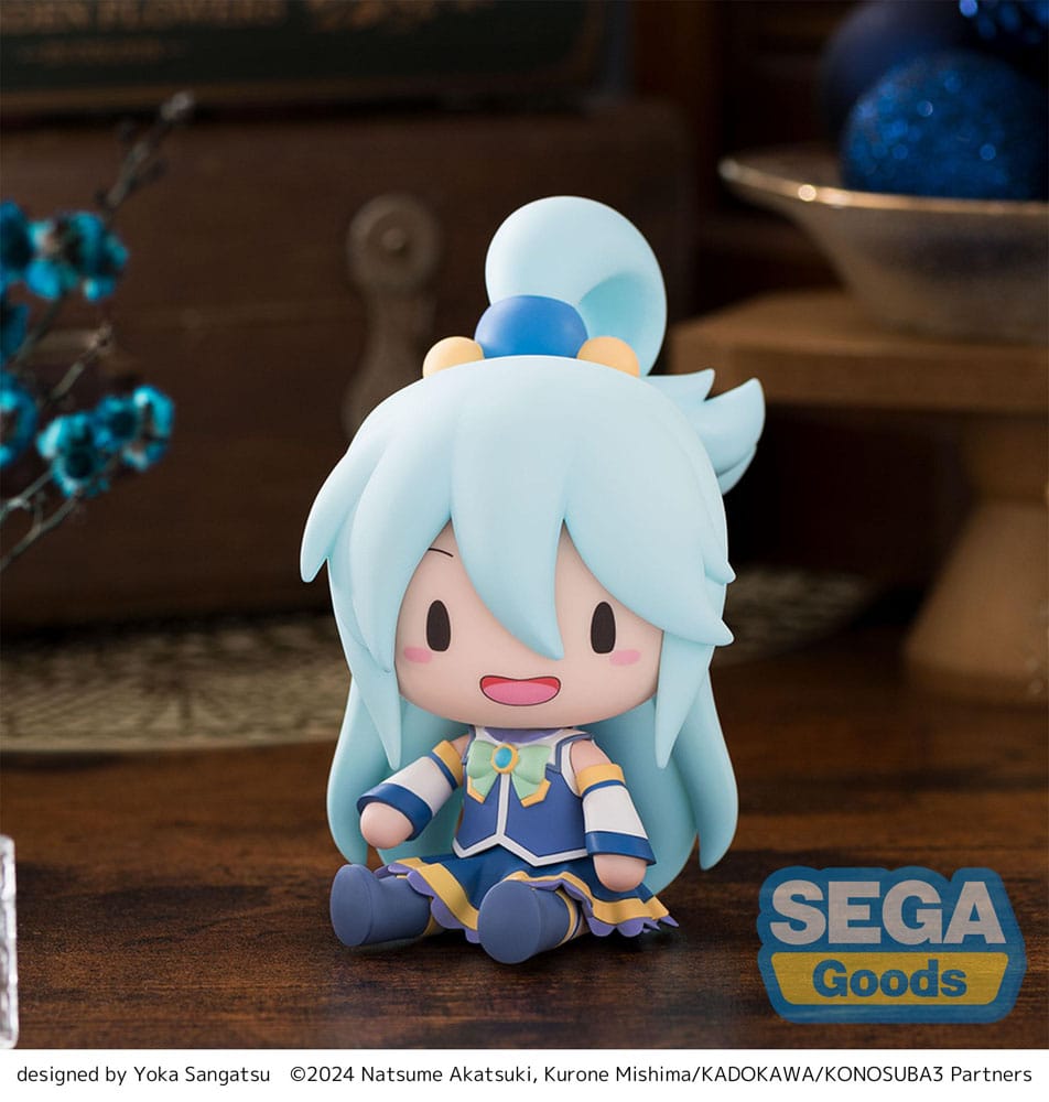 Konosuba God´s blessing on this wonderful world! 3 Fuwa Petit Chibi Figur Aqua 10 cm Minifiguren Yokina