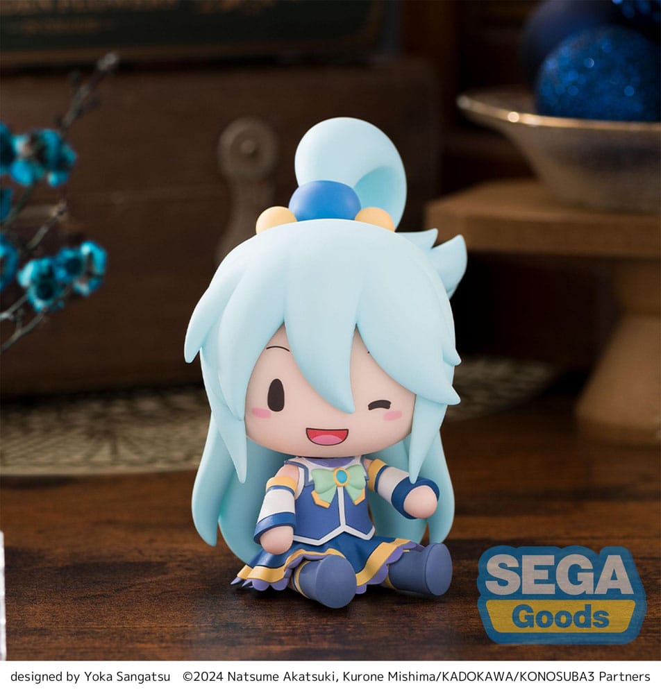 Konosuba God´s blessing on this wonderful world! 3 Fuwa Petit Chibi Figur Aqua 10 cm Minifiguren Yokina