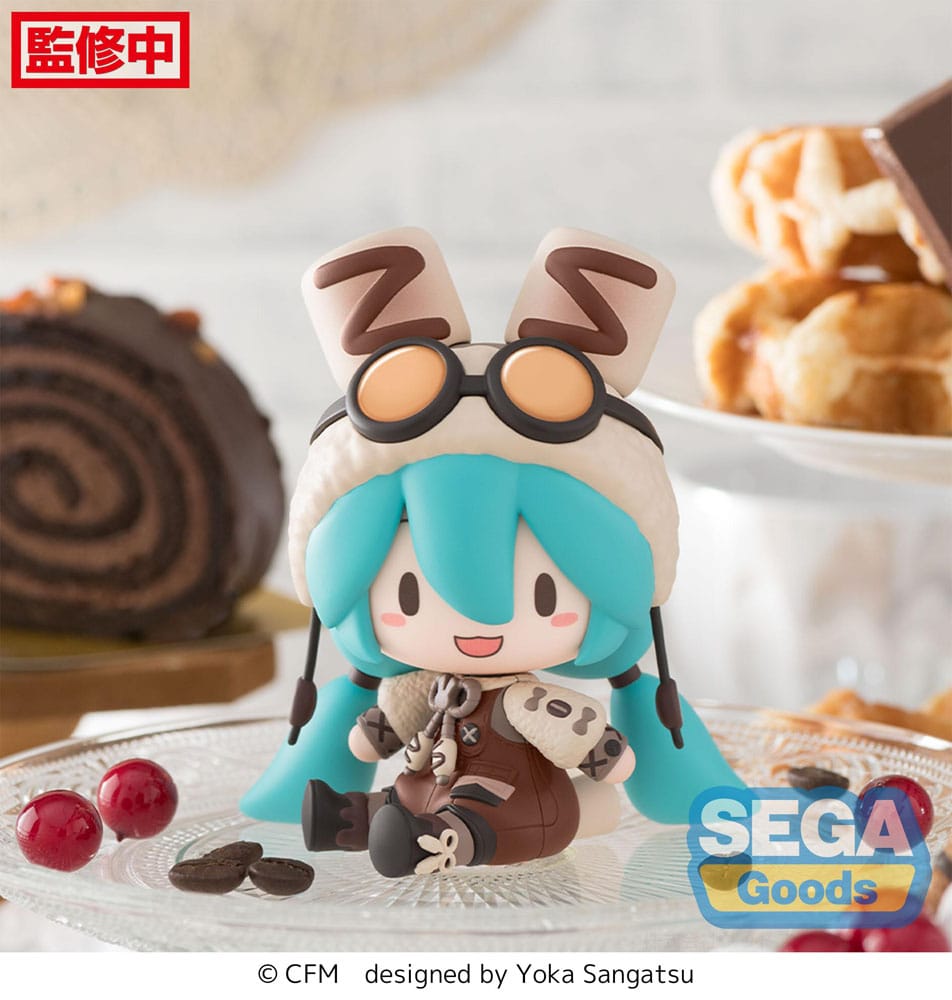 Character Vocal Series 01: Hatsune Miku Fuwa Petit Chibi Figur Hatsune Miku Marshmallow Hot Cocoa 10 cm Minifiguren Yokina