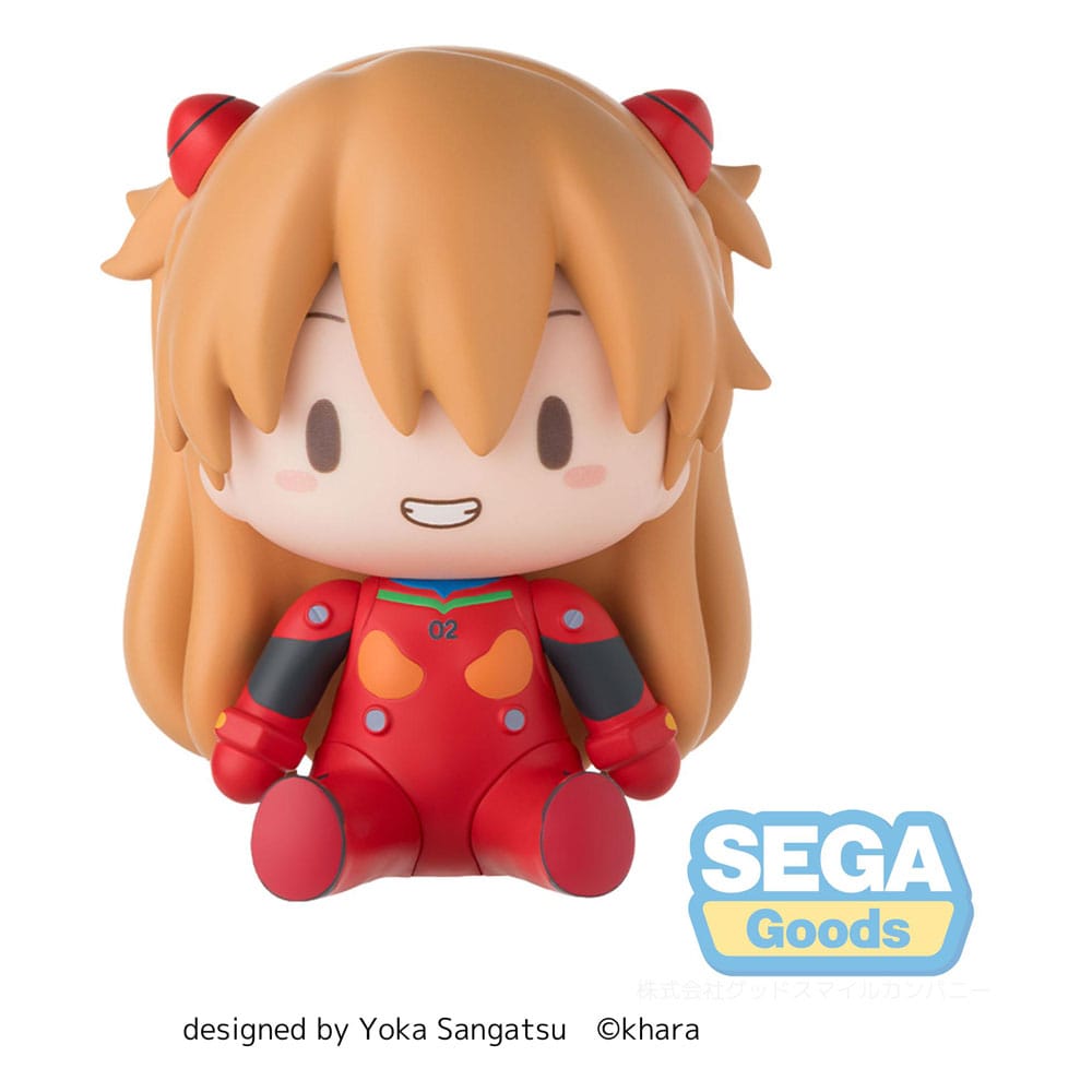 Evangelion: New Theatrical Edition Fuwa Petit Chibi Figur Asuka Plug Suit 8 cm Minifiguren Yokina