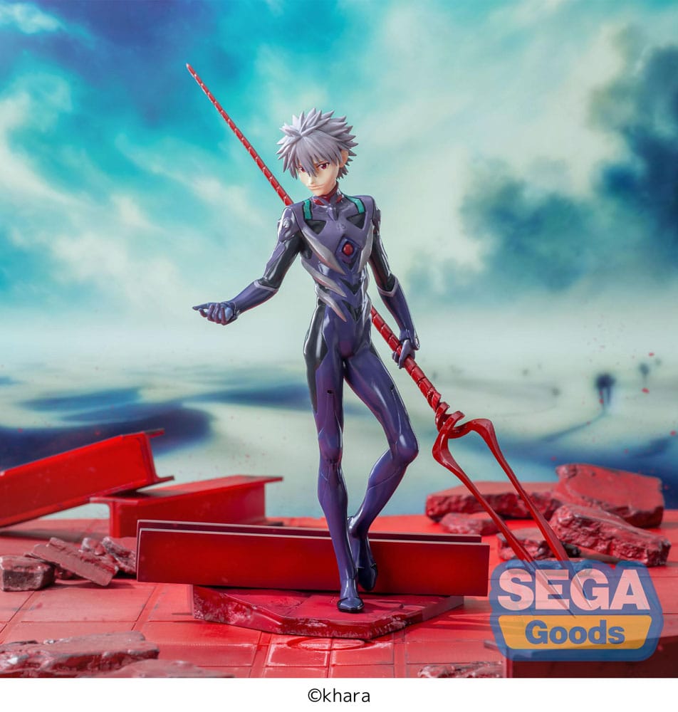 Evangelion: 3.0+1.0 Thrice Upon a Time Luminasta PVC Statue Kaworu Nagisa x Spear of Longinus 21 cm Prizefiguren Yokina