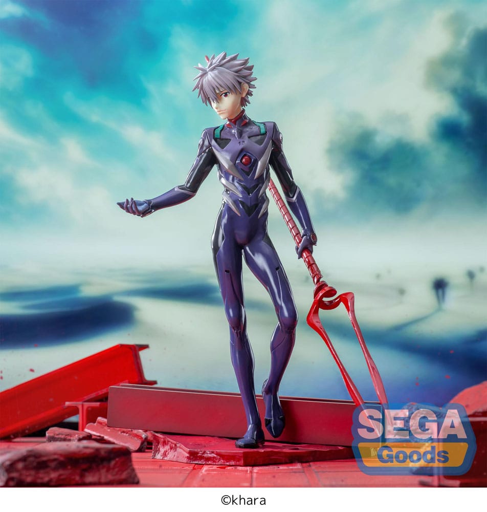 Evangelion: 3.0+1.0 Thrice Upon a Time Luminasta PVC Statue Kaworu Nagisa x Spear of Longinus 21 cm Prizefiguren Yokina