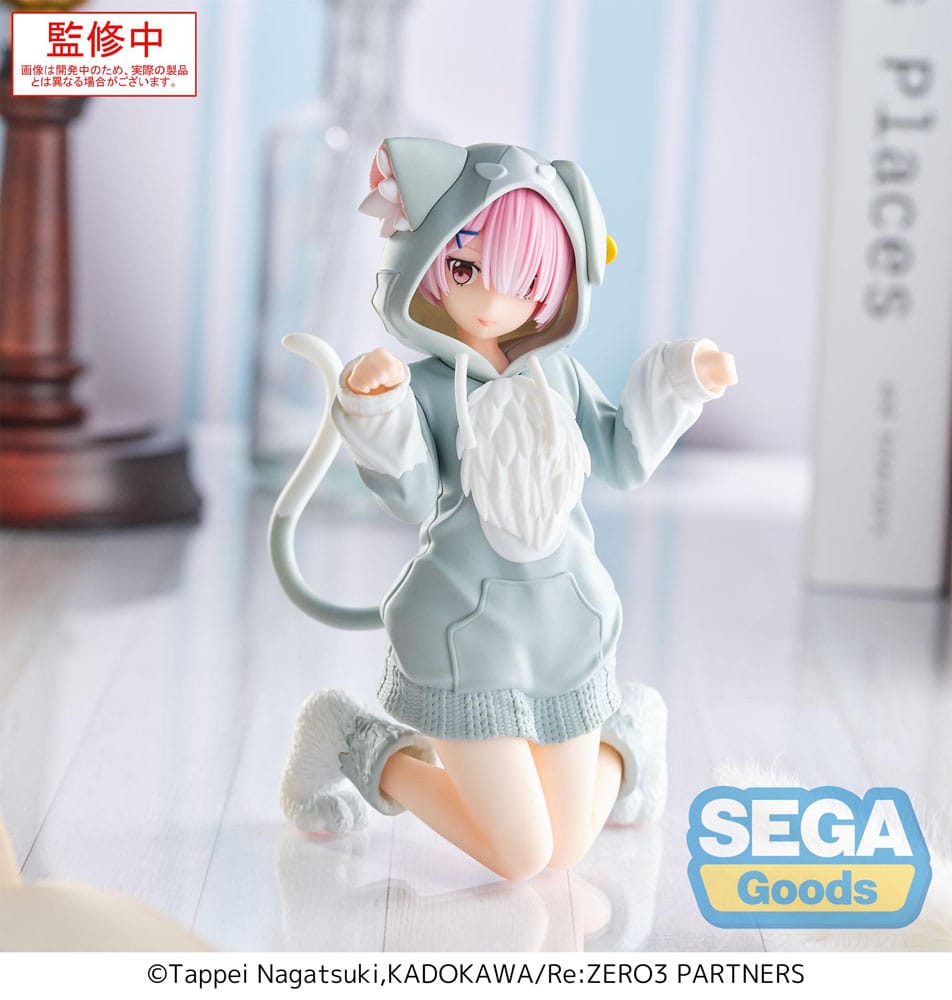 Re:Zero Starting Life in Another World Yumemirize PVC Statue Ram Mofumofu Pack 11 cm Prizefiguren Yokina