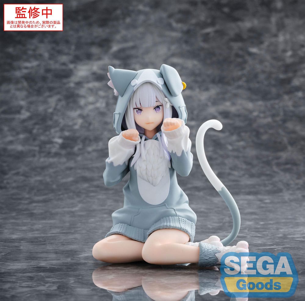 Re:Zero Starting Life in Another World Yumemirize PVC Statue Emilia Mofumofu Pack 11 cm Prizefiguren Yokina