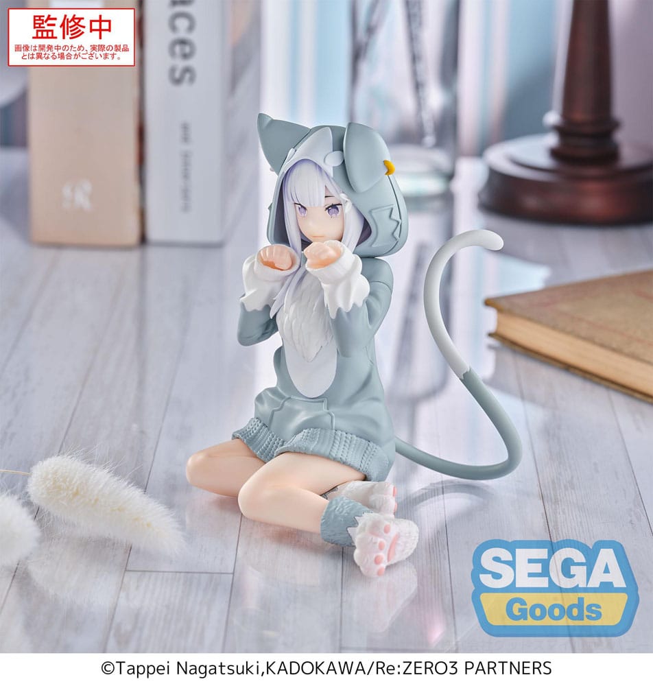 Re:Zero Starting Life in Another World Yumemirize PVC Statue Emilia Mofumofu Pack 11 cm Prizefiguren Yokina