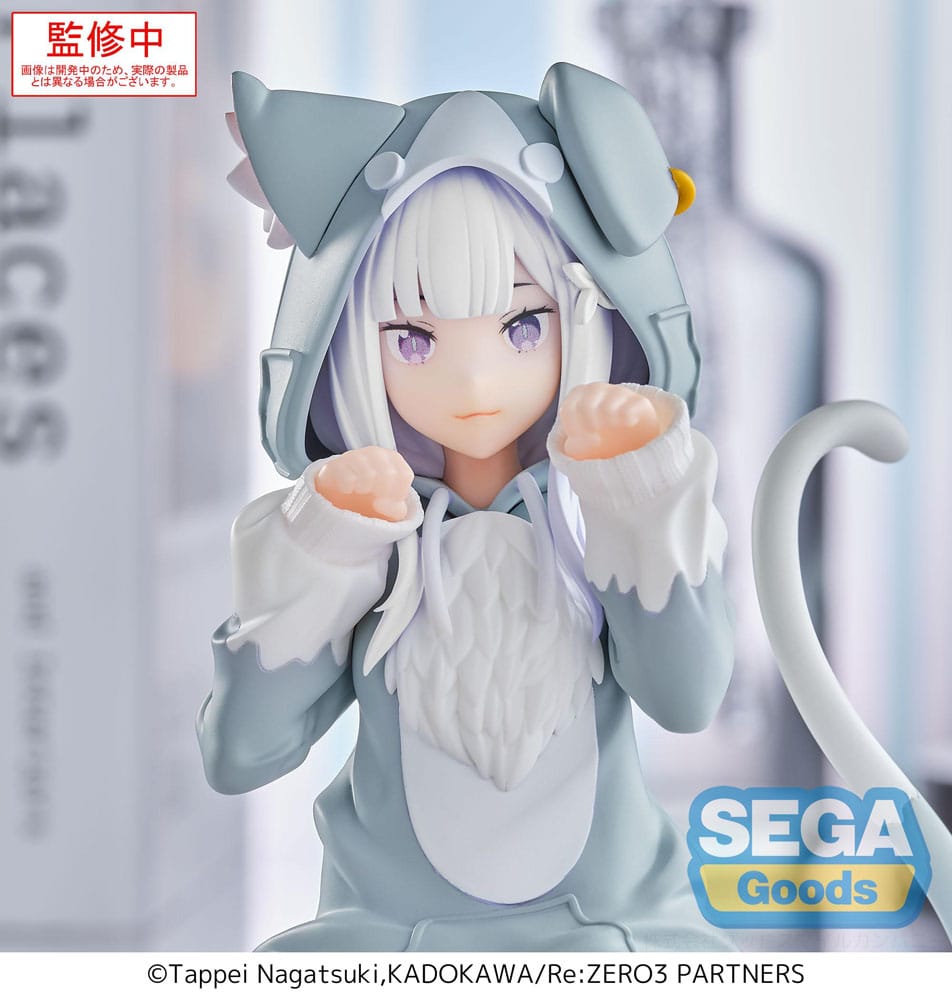 Re:Zero Starting Life in Another World Yumemirize PVC Statue Emilia Mofumofu Pack 11 cm Prizefiguren Yokina