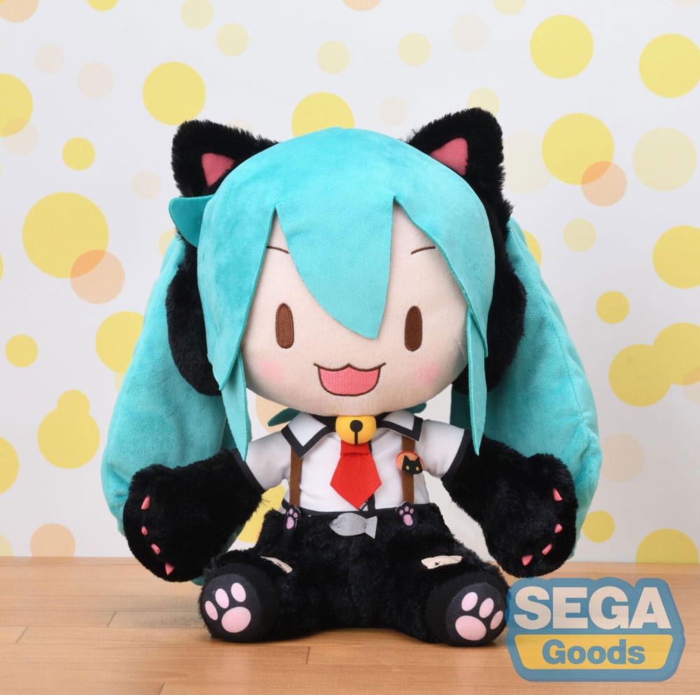 Hatsune Miku Project Diva Arcade Future Tone Fuwa Petit Plüschfigur Hatsune Miku Kitty Cat LL 30 cm Plüschtier Yokina
