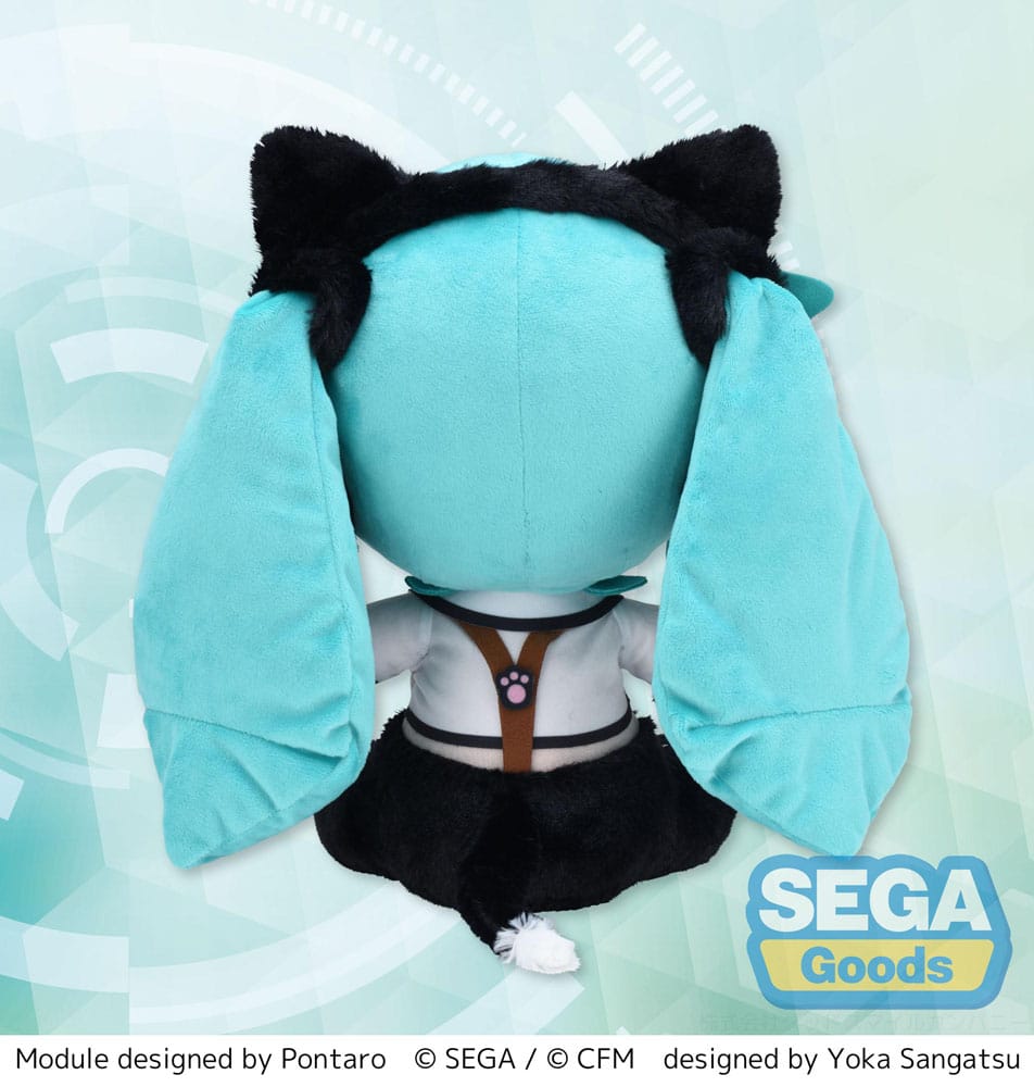 Hatsune Miku Project Diva Arcade Future Tone Fuwa Petit Plüschfigur Hatsune Miku Kitty Cat LL 30 cm Plüschtier Yokina
