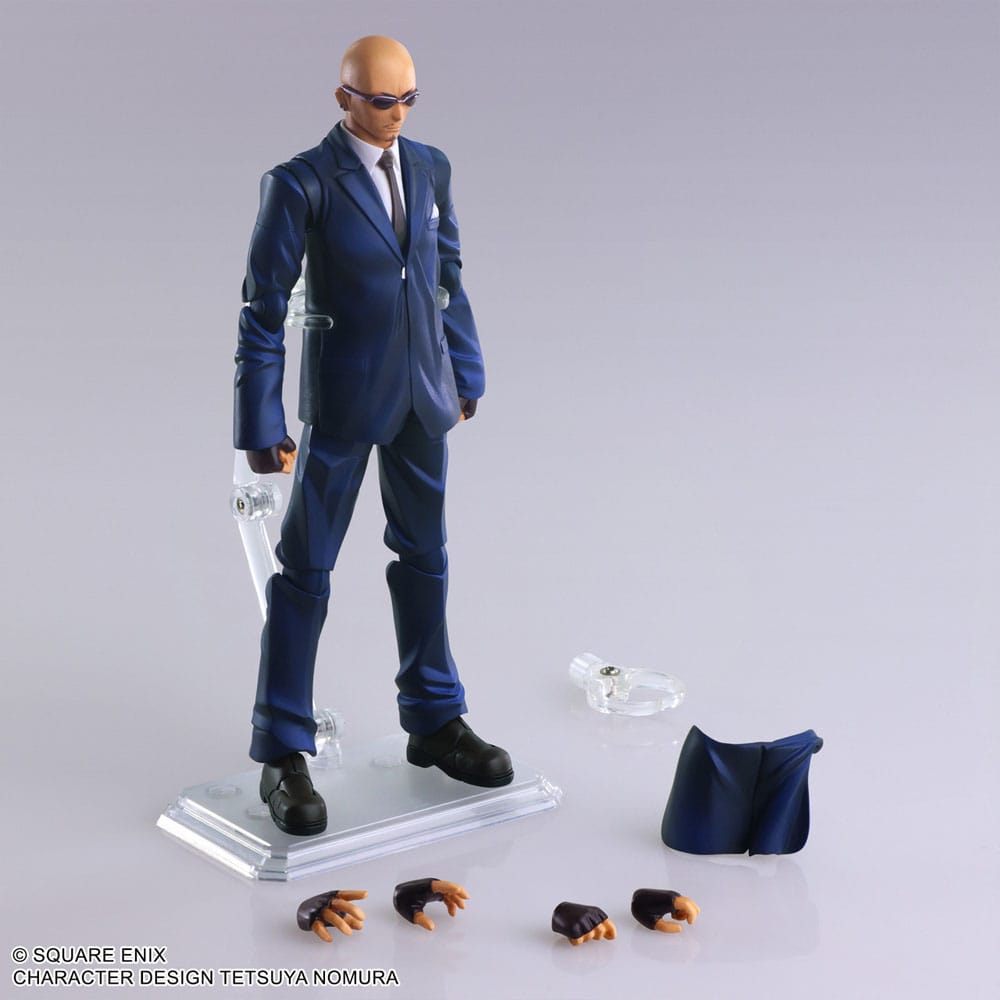 Final Fantasy VII Bring Arts Actionfigur Rude 16 cm Figmas Yokina