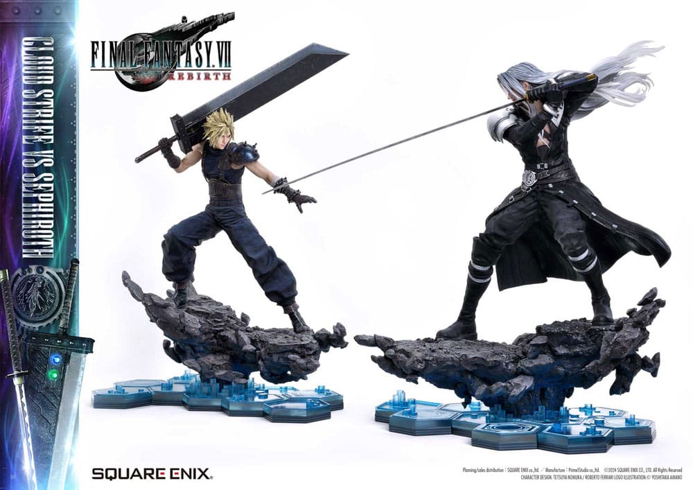 Final Fantasy VII Rebirth Masterline Statuen 2er-Pack 1/4 Cloud Strife vs Sephiroth 69 cm Scalefiguren Yokina