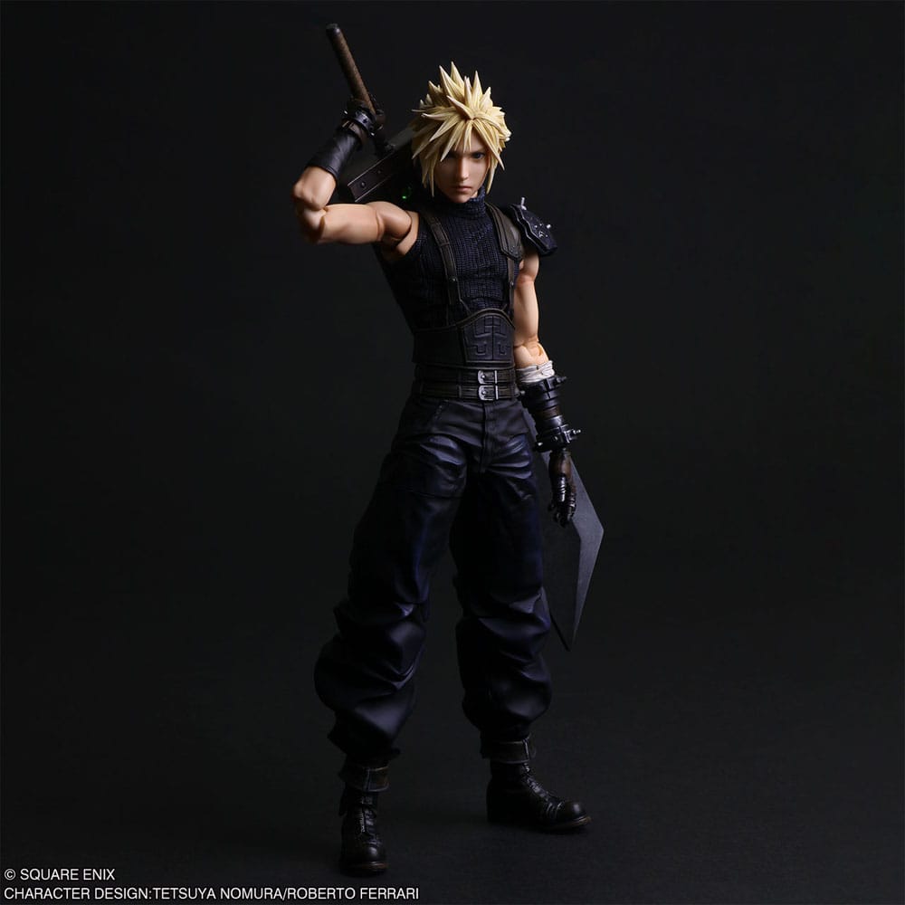 Final Fantasy VII Rebirth Play Arts Shin Actionfigur Cloud Strife 27 cm Figmas Yokina