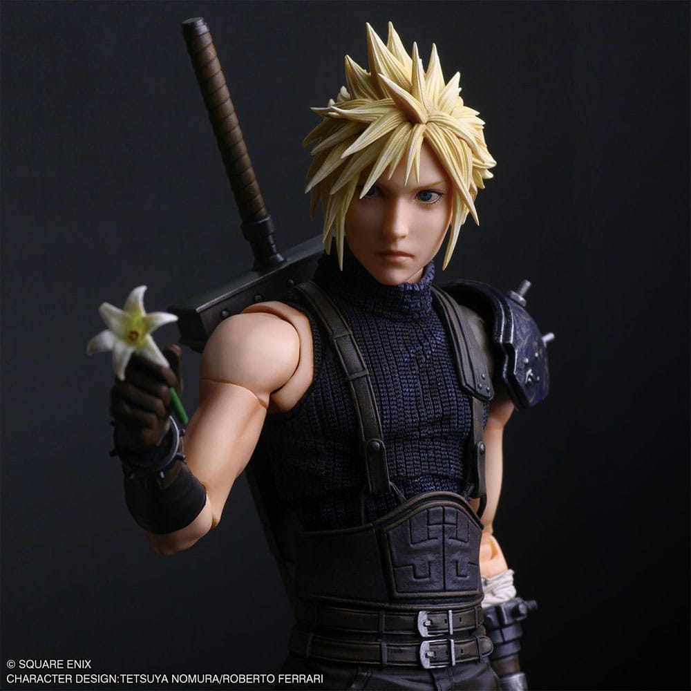 Final Fantasy VII Rebirth Play Arts Shin Actionfigur Cloud Strife 27 cm Figmas Yokina