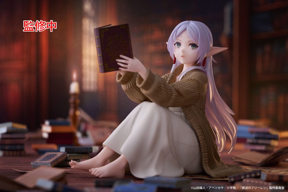 Frieren: Beyond Journey's End PVC Statue Desktop Cute Figure Frieren Roomwear Ver. 13 cm Prizefiguren Yokina